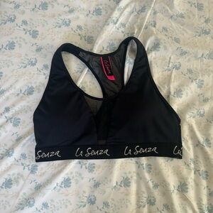 La Senza Black Mesh Sports Bra
